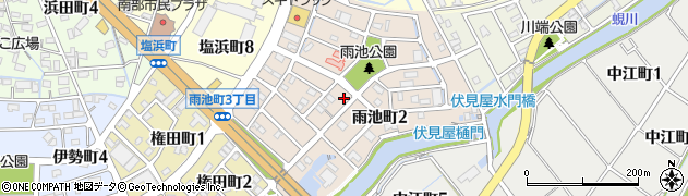 愛知県碧南市雨池町周辺の地図