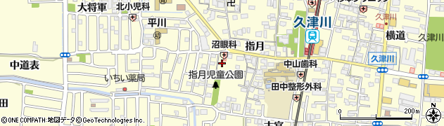 京都府城陽市平川指月63周辺の地図
