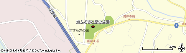 浜田市旭ふるさと歴史公園周辺の地図