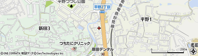 吉野家 １７３号線川西多田店周辺の地図