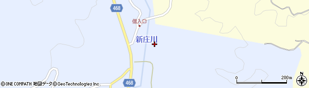 新庄川周辺の地図