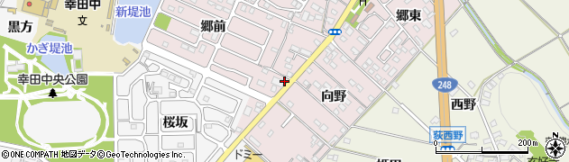 愛知県額田郡幸田町横落郷前82周辺の地図