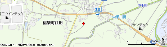 滋賀県甲賀市信楽町江田178周辺の地図