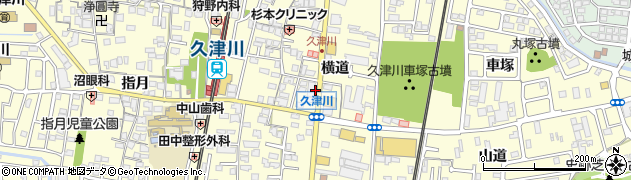 京都府城陽市平川横道周辺の地図