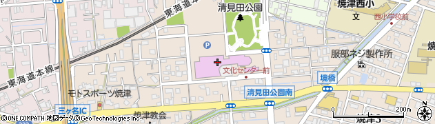 焼津市歴史民俗資料館周辺の地図