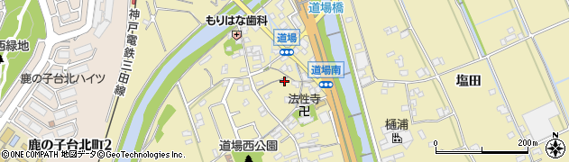 兵庫県神戸市北区道場町道場1970周辺の地図