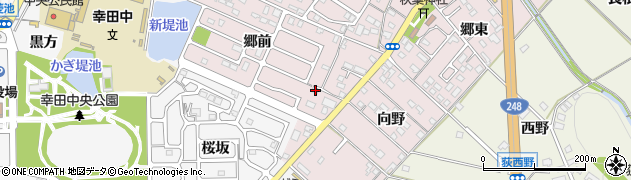 愛知県額田郡幸田町横落郷前85周辺の地図