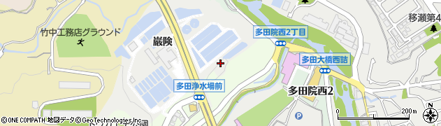 兵庫県川西市多田院（移瀬）周辺の地図