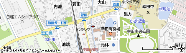 幸田タクシー株式会社配車センター周辺の地図