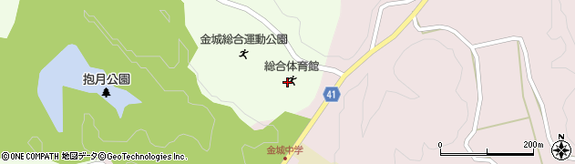浜田市金城総合体育館（ふれあいジム・かなぎ）周辺の地図