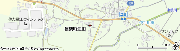 滋賀県甲賀市信楽町江田227周辺の地図