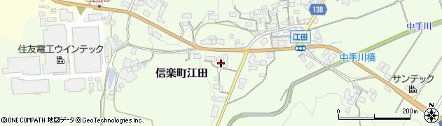 滋賀県甲賀市信楽町江田226周辺の地図