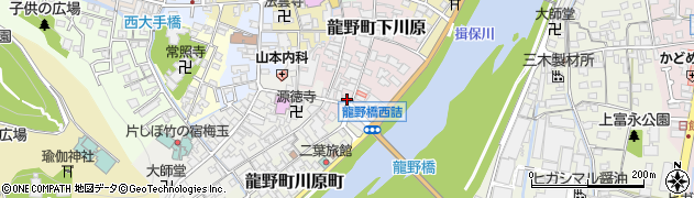 兵庫県たつの市龍野町下川原80周辺の地図