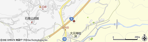 島根県浜田市内田町（上内田）周辺の地図