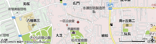 京都府八幡市八幡（女郎花）周辺の地図