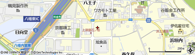 京都府八幡市上津屋（石ノ塔）周辺の地図