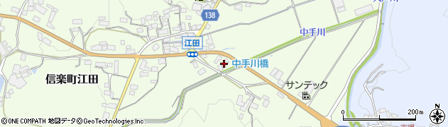 滋賀県甲賀市信楽町江田770周辺の地図