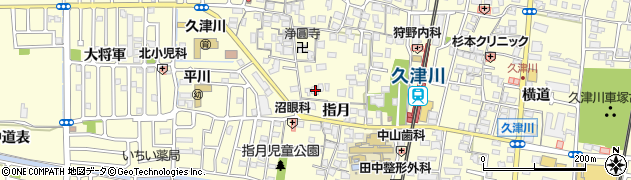 京都府城陽市平川指月92周辺の地図