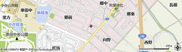愛知県額田郡幸田町横落郷前48周辺の地図