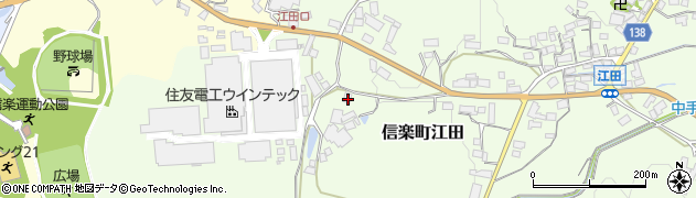 滋賀県甲賀市信楽町江田269周辺の地図