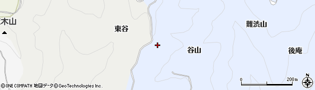 京都府綴喜郡宇治田原町岩山谷山周辺の地図