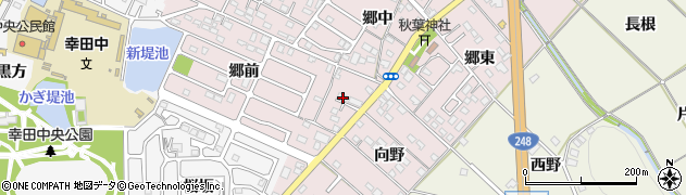 愛知県額田郡幸田町横落郷前42周辺の地図