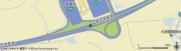 宝塚北スマートＩＣ周辺の地図