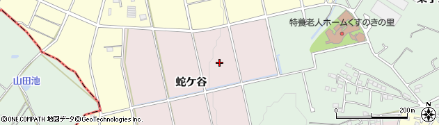 愛知県知多郡武豊町蛇ケ谷周辺の地図
