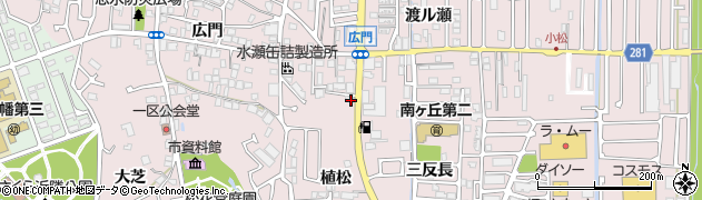 京都府八幡市八幡三反長41周辺の地図