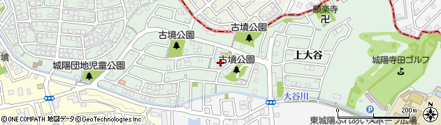 京都府城陽市久世（上大谷）周辺の地図