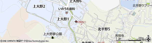 上大野簡易郵便局周辺の地図