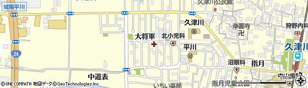 京都府城陽市平川（大将軍）周辺の地図