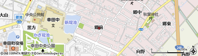 愛知県額田郡幸田町横落郷前周辺の地図