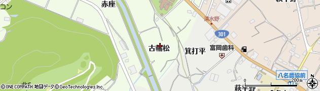 愛知県新城市一鍬田（古輪松）周辺の地図