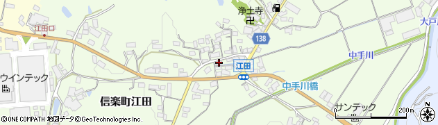 滋賀県甲賀市信楽町江田435周辺の地図