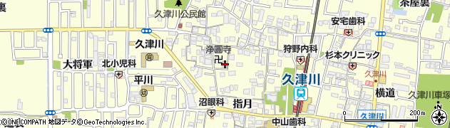 京都府城陽市平川指月123周辺の地図