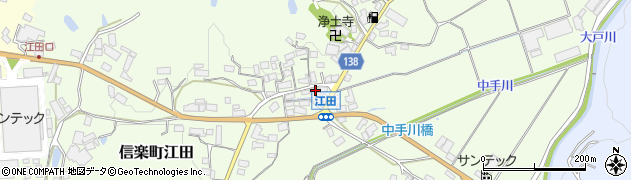 滋賀県甲賀市信楽町江田430周辺の地図