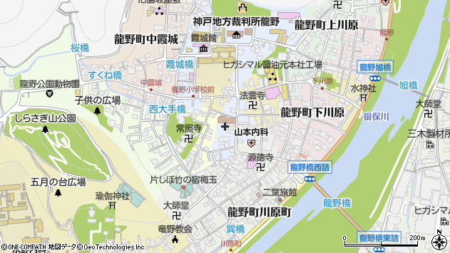 〒679-4164 兵庫県たつの市龍野町立町の地図