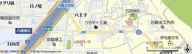 京都府八幡市上津屋八王子76周辺の地図