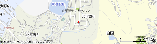 兵庫県姫路市北平野6丁目周辺の地図