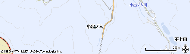 愛知県岡崎市鉢地町小出ノ入周辺の地図