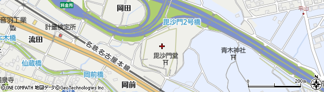 愛知県豊川市長沢町（毘沙門山）周辺の地図