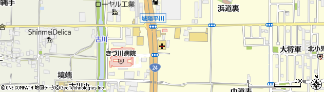 京都府城陽市平川西六反51周辺の地図