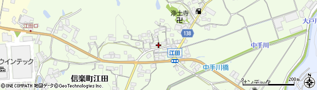 滋賀県甲賀市信楽町江田431周辺の地図