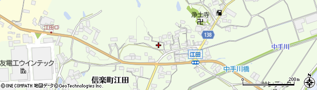 滋賀県甲賀市信楽町江田400周辺の地図