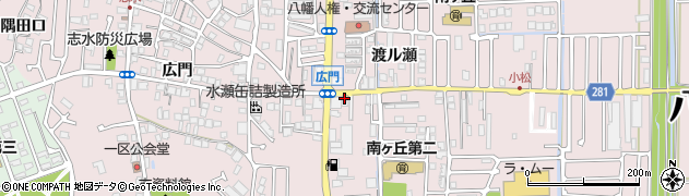 京都府八幡市八幡三反長38周辺の地図