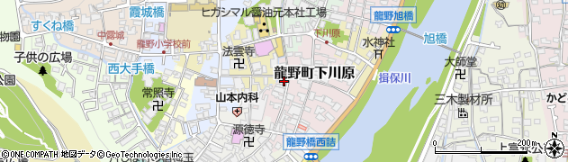 兵庫県たつの市龍野町下川原58周辺の地図