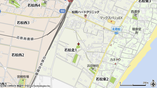 〒510-0223 三重県鈴鹿市若松北の地図