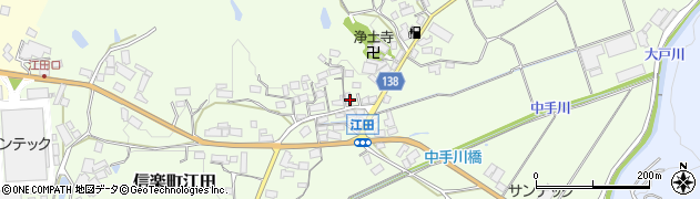 滋賀県甲賀市信楽町江田422周辺の地図