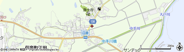 滋賀県甲賀市信楽町江田442周辺の地図